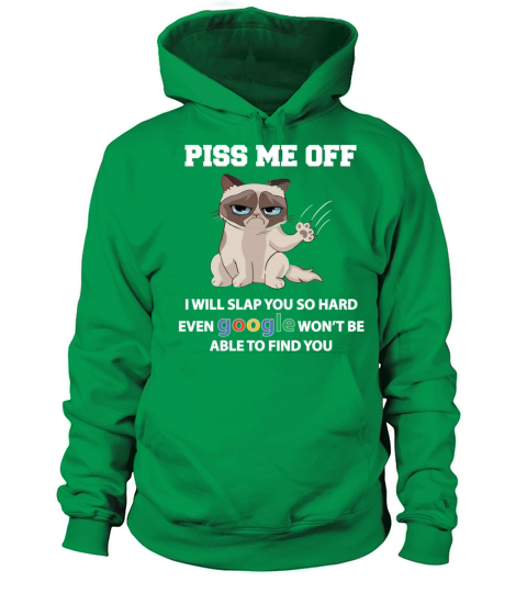 Piss me off cat shirt Women's Hoodie