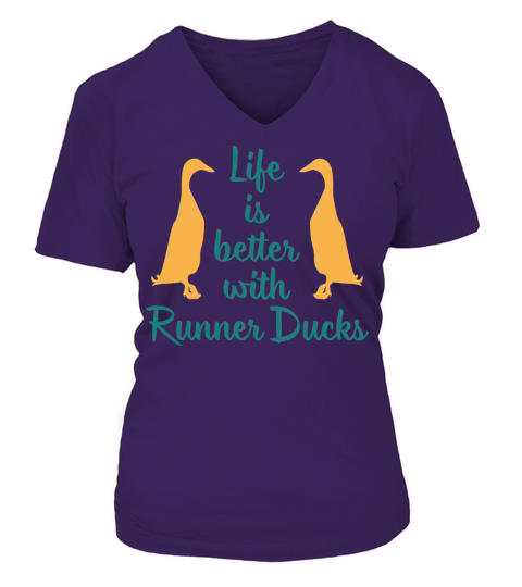 Runner ducks poultry gift duck owner Women's V-Neck T-shirt