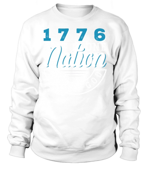 1776 One Nation Under God Gift Men's Sweatshirt