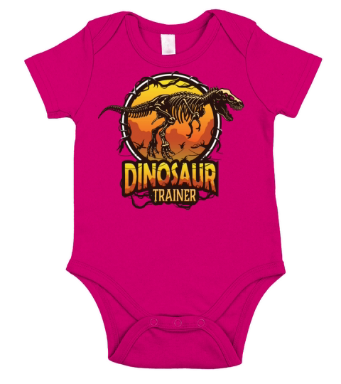 dinosaur trainer Short Sleeve Baby One-Piece