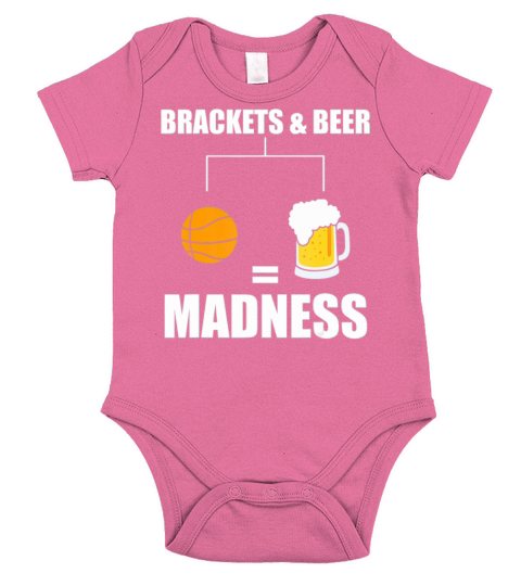 Funny Basketball Madness Gift Hoops Brackets Short Sleeve Baby One-Piece