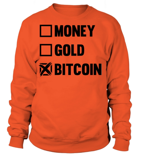 money gold bitcoin Women's Sweatshirt