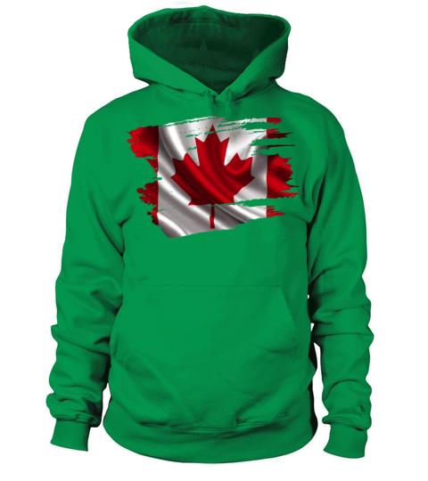 Canada Brush Flag Women's Hoodie