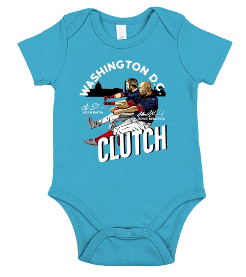 Washington DC Adam Eaton Howie Kendrick Clutch Signatures shirt Short Sleeve Baby One-Piece