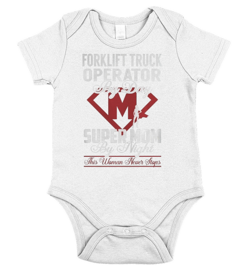 Forklift Truck Operator Short Sleeve Baby One-Piece