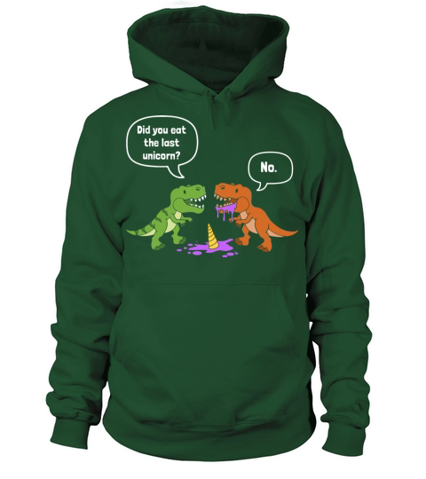 Funny Dinosaur Trex Eat Unicorn Humor Women's Hoodie