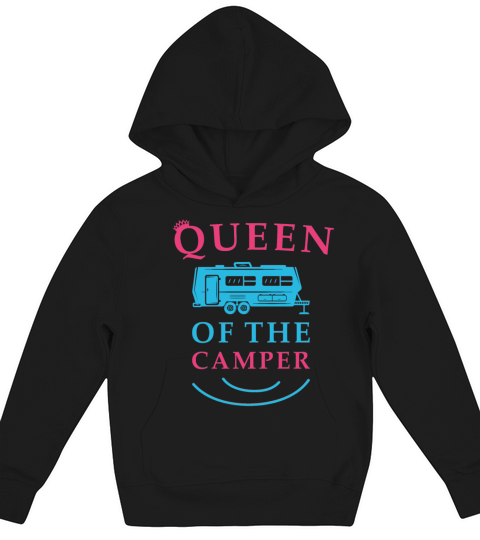 Queen of the RV - Camping Camper Vacation Gift Kids Hoodie