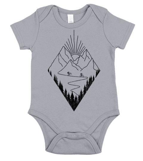 mountain bike outdoor mountains Short Sleeve Baby One-Piece