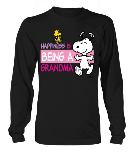 Peanut Snoopy Happiness Is Being A Grandma Gift Te Women's Long Sleeve