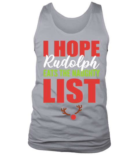 Rudolph naughty list Bad and Spicy Gift Men's Tank Top