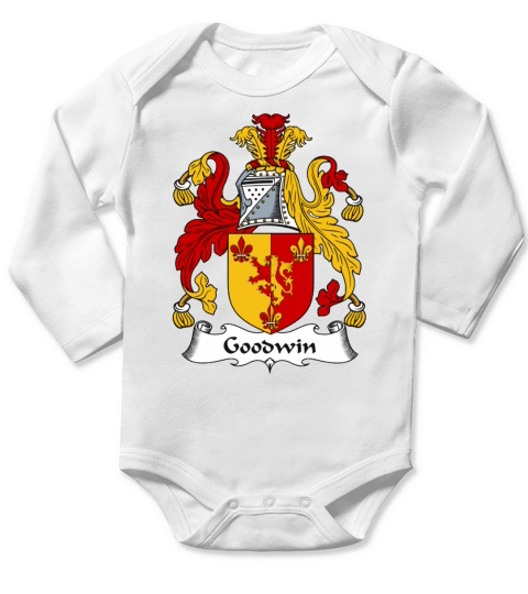 Goodwin Family Crest / Coat of Arms British Family Crests Long Sleeve Baby One-Piece