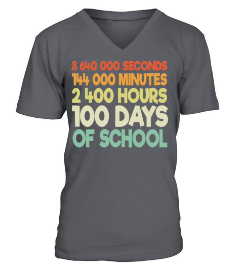 100 Days of School Men's V-Neck T-shirt