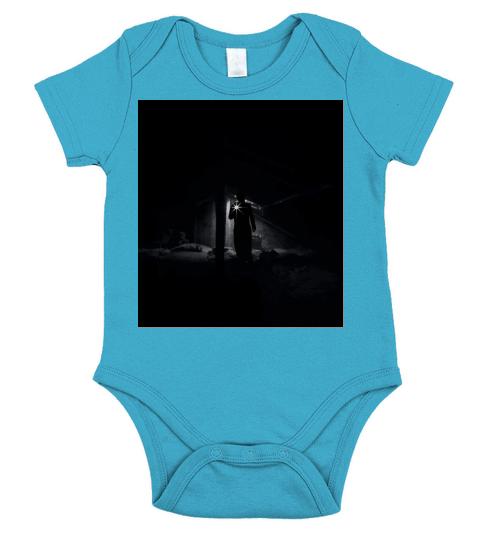Low Angle View Of Man Standing At Night Short Sleeve Baby One-Piece