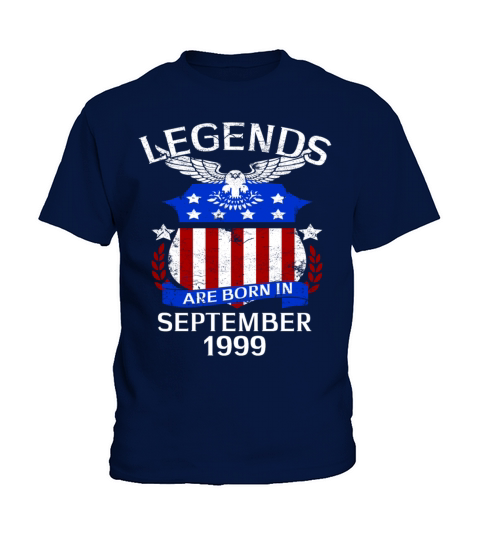 Legends Are Born In september 1999 Kids T-Shirt