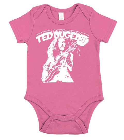 Ted Nugent Cat Scratch Fever Vintage Classic Rock Shirts Short Sleeve Baby One-Piece