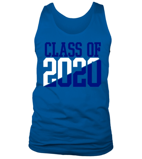 CLASS OF 2020 WHITE AND BLUE Men's Tank Top