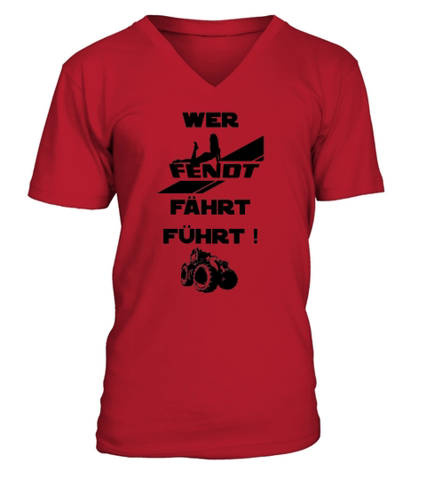 Sonderedition Wer Fendt fährt führt - Tie-Dye Shirts V-Neck T-shirt