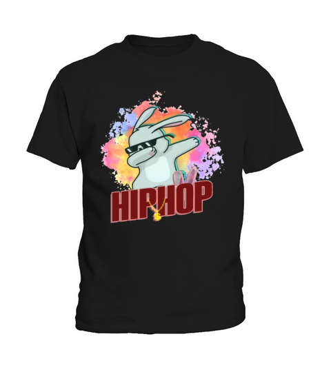 Happy Easter Kids Hop Dabbing Bunny Kids T-Shirt