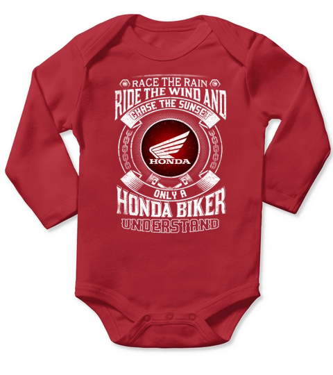 RACE THE RAIN HONDA Long Sleeve Baby One-Piece