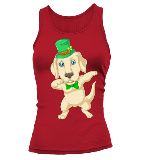 dabbing labrador st patricks day Women's Tank Top