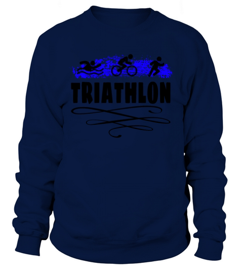 Triathlon Swim Bike Run Triathlete Sport Gift Women's Sweatshirt