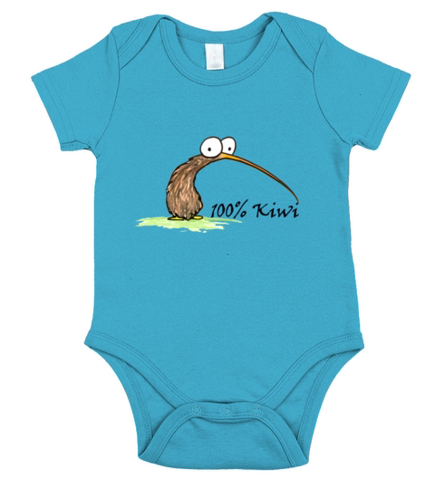 100% Kiwi Kids Shirts Short Sleeve Baby One-Piece