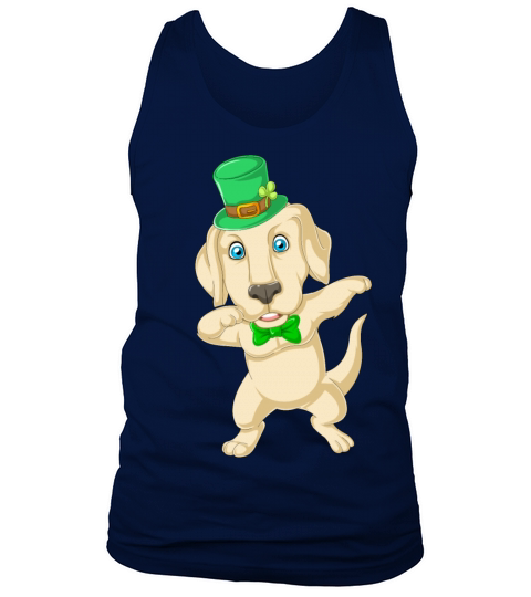 dabbing labrador st patricks day Men's Tank Top