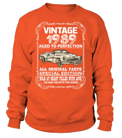 VINTAGE 1989-AGED TO PERFECTION Women's Sweatshirt