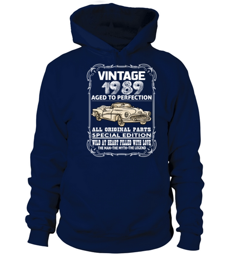 VINTAGE 1989-AGED TO PERFECTION Men's Hoodie