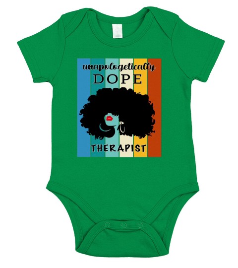 Unapologetically Dope Therapist Short Sleeve Baby One-Piece