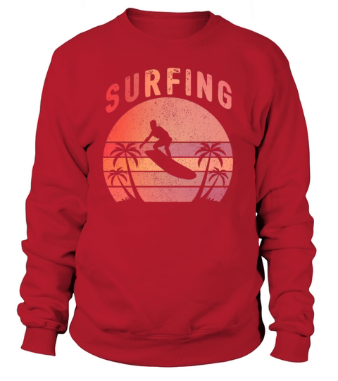 Surfing Surfer Gift Wave Surfboard Women's Sweatshirt
