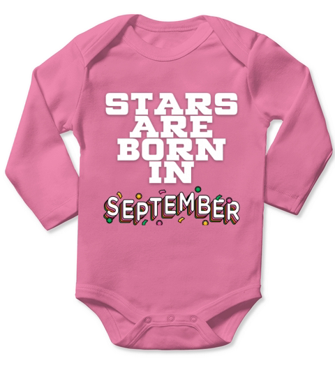 Born in September Long Sleeve Baby One-Piece