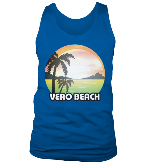 Vintage Vero Beach Florida FL Retro 70s Summer Men's Tank Top