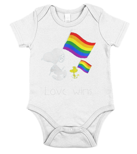 Love Wins LGBT Pride Short Sleeve Baby One-Piece
