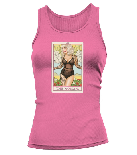 katya tarot card   Simple Design Print Tank top Woman