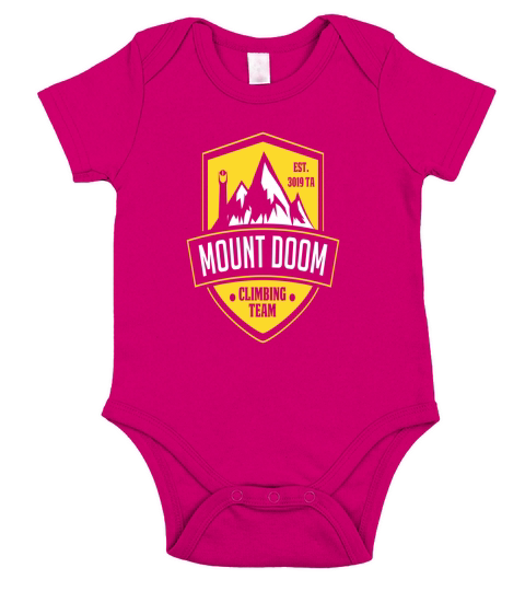 Mount doom climbing team Short Sleeve Baby One-Piece