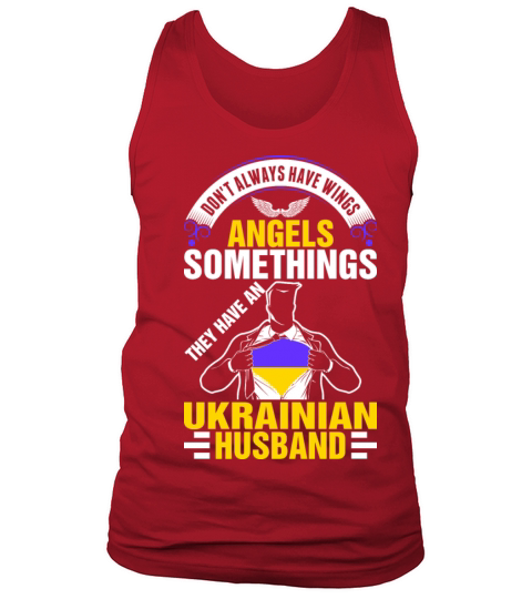 Angels Have An Ukrainian Husband Tshirt Men's Tank Top