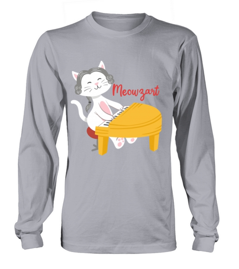 Piano Pianist Cat Lover Men's Long Sleeve