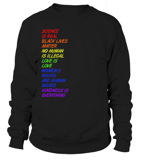 Science is real black lives matter Women's Sweatshirt