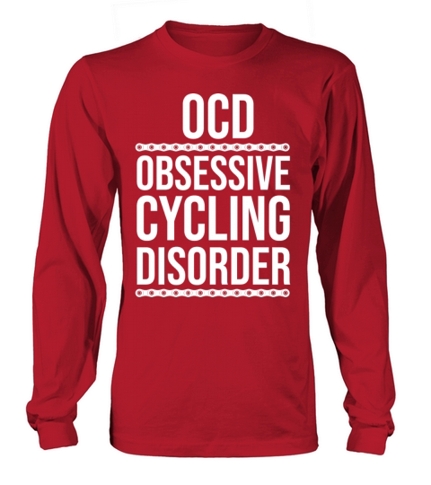 OCD Cycling Bike Funny Cyclist Triathlon Dad Gift Long sleeved Unisex