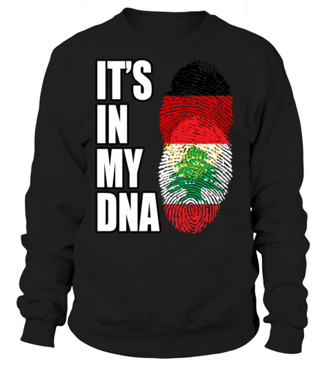 German And Lebanese Mix DNA Flag Heritage Women's Sweatshirt