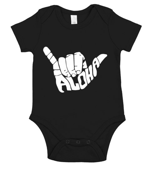 Aloha Hawaii trucker Short Sleeve Baby One-Piece
