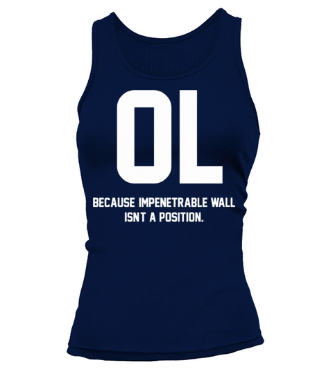 Logo - offensive lineman because impenetrable wa Women's Tank Top