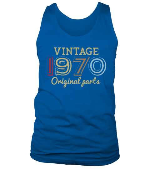 50th birthday Retro 70s 1970 Vintage Gifts Men's Tank Top