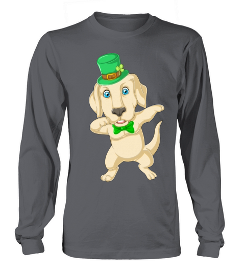 dabbing labrador st patricks day Women's Long Sleeve