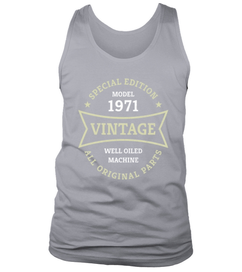 Born 1971 Vintage 50 Year Old 50th Birthday Gifts Men's Tank Top