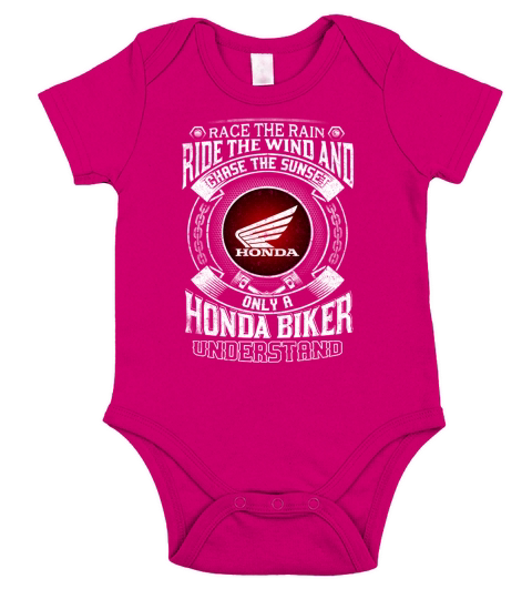 RACE THE RAIN HONDA Short Sleeve Baby One-Piece