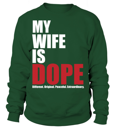 Couples My Wife Is Dope Engagement Married Couples Women's Sweatshirt