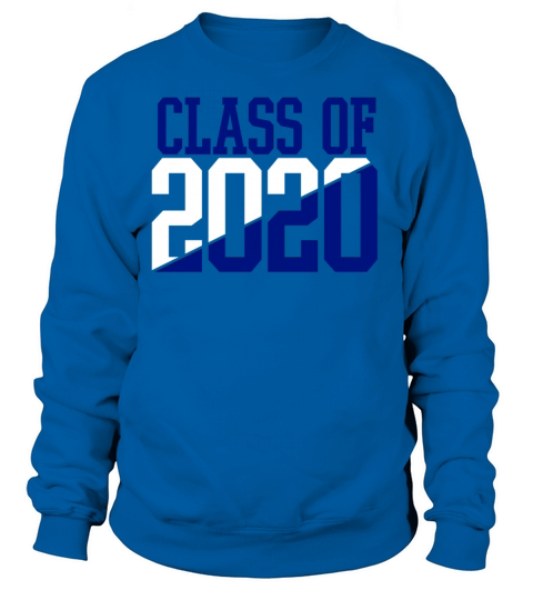 CLASS OF 2020 WHITE AND BLUE Women's Sweatshirt