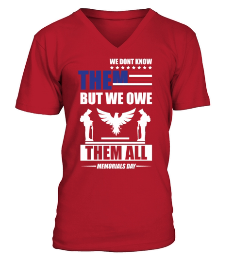 Memorial Day Soldier Never Forgotten 2019 Shirt Men's V-Neck T-shirt